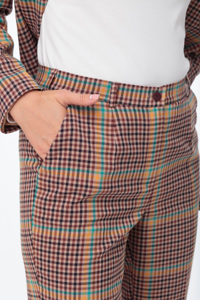 Брюки, жакет Anelli 753 клетка - фото 7
