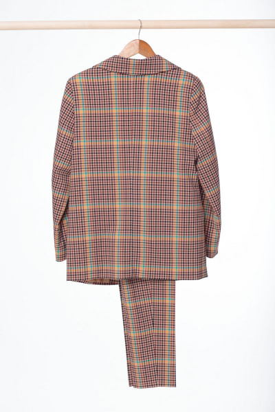 Брюки, жакет Anelli 753 клетка - фото 9