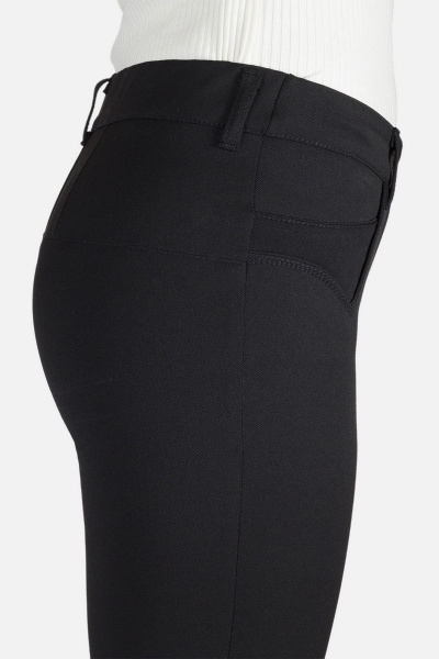 Брюки узкие в стиле деловой классики на молнии Mirolia 665 черный - фото 3