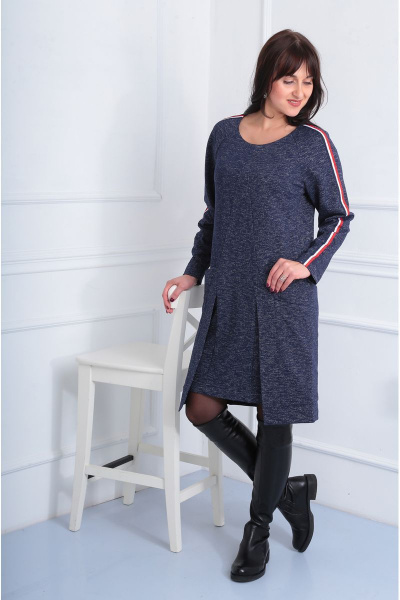 Платье с рельефами и функциональными карманами VIA-Mod 436 - фото 1