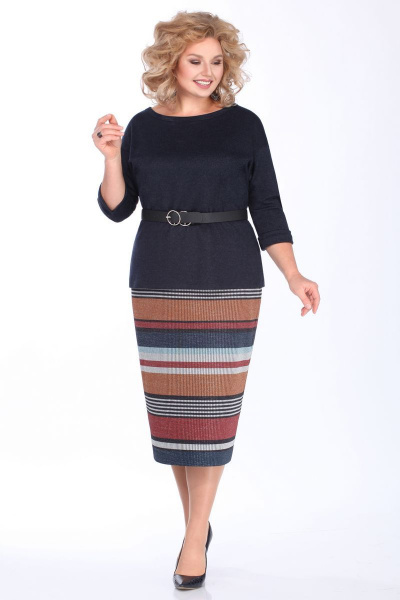 Комплект из трикотажной блузы и юбки с карманами Matini 1.1361 - фото 2