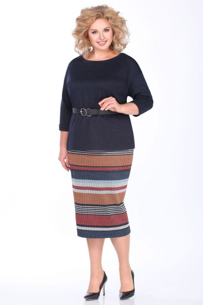 Комплект из трикотажной блузы и юбки с карманами Matini 1.1361 - фото 3