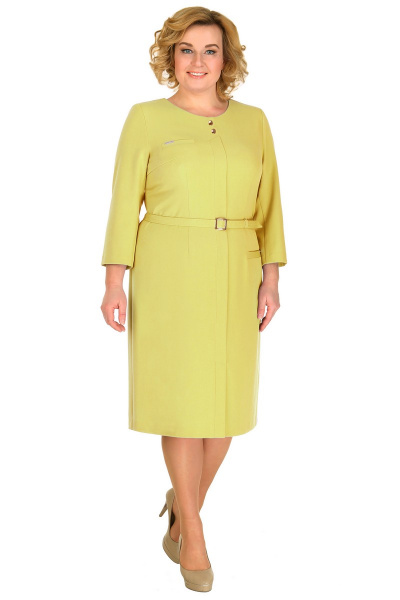Платье Линия Л Б-1277 горчица - фото 1