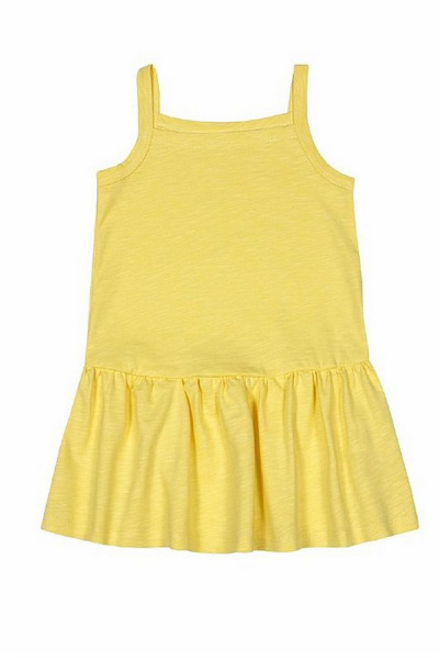 Детский комплект из трикотажа: джемпер с пайетками и сарафан Bell Bimbo 170123 набивка/желтый - фото 3