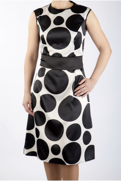 Платье на каждый день летнее из атласа и текстиля SW Moda 01-087 - фото 1