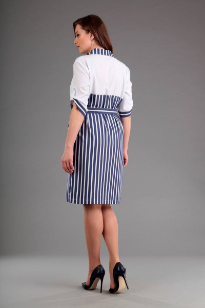 Летнее платье из текстиля с длинной 99 см и рукавом 38 см Liona Style 585 - фото 2