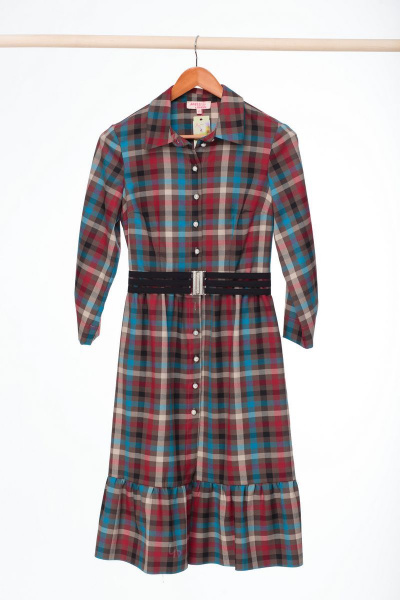 Платье Anelli 768 красная_клетка - фото 6