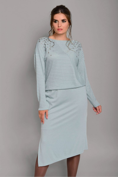 Платье Faufilure outlet С664 светло-зеленый - фото 3