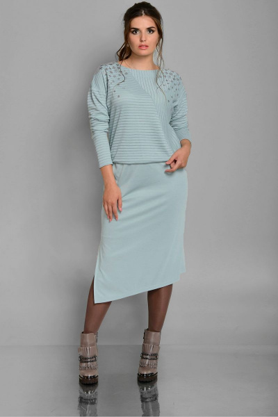 Платье Faufilure outlet С664 светло-зеленый - фото 1