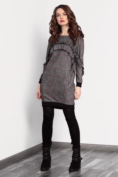 Платье Noche mio 1.783 серый - фото 1