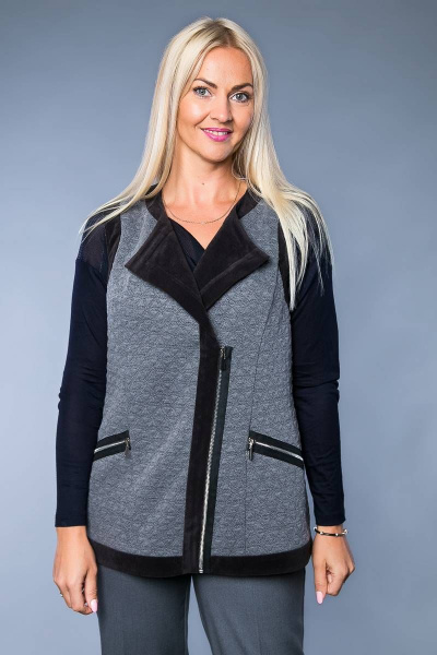 Жилет Avila 0751 серый - фото 2