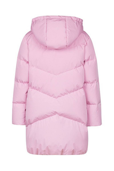 Зимняя куртка для девочки на пуху с мехом и бусинами Bell Bimbo 193008/1 розовый - фото 2