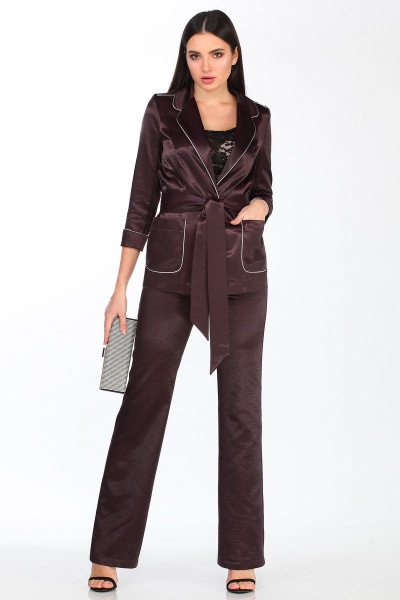 Брюки, жакет, майка DOGGI 2664 шоколад - фото 3