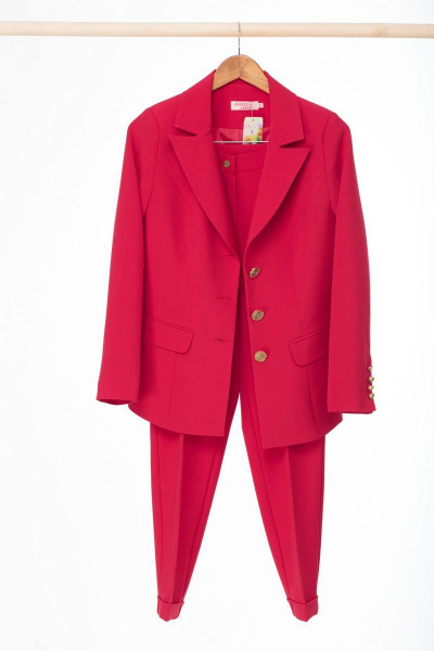 Брюки, жакет Anelli 418.1 красный - фото 5