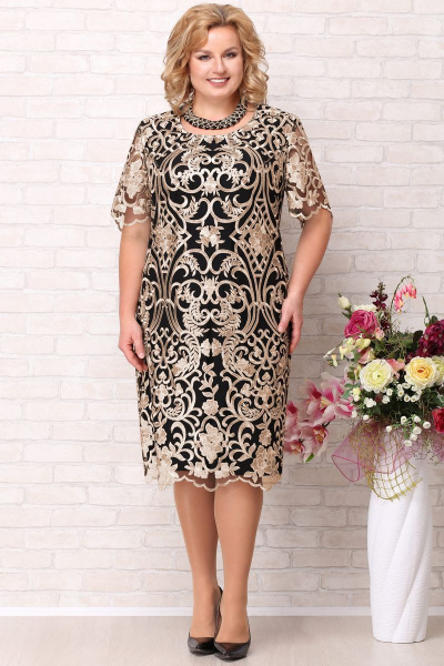Платье Aira Style 716 узоры - фото 1