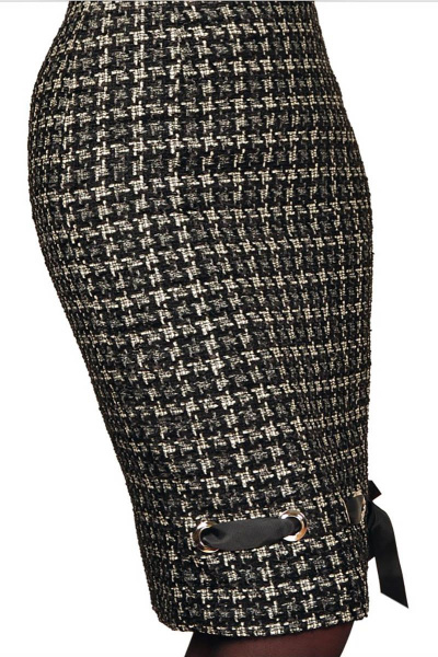 Юбка из текстиля с люверсами и репсовой лентой Klever 383 - фото 2