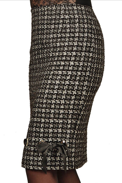 Юбка из текстиля с люверсами и репсовой лентой Klever 383 - фото 1