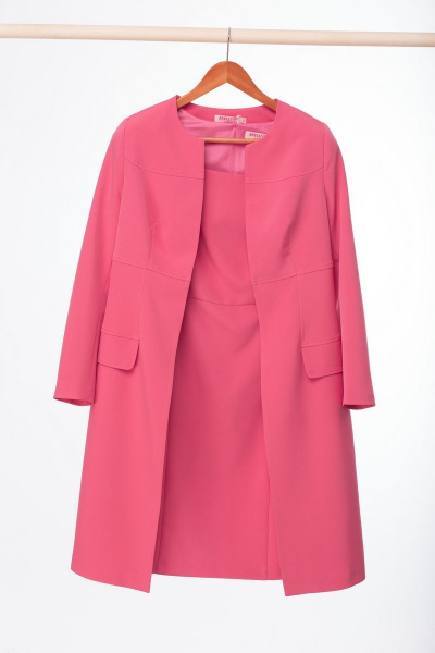 Жакет, платье Anelli 734 розовый - фото 7