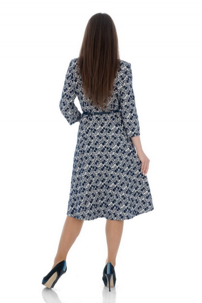 Платье БАГРЯНИЦА 2073 темно-синий - фото 3