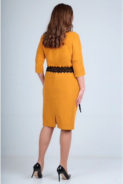 Платье Таир-Гранд 6539 горчица - фото 2
