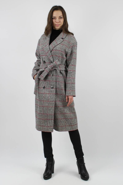 Демисезонное пальто из пальтовой ткани серое VLADOR 500516 серый - фото 1