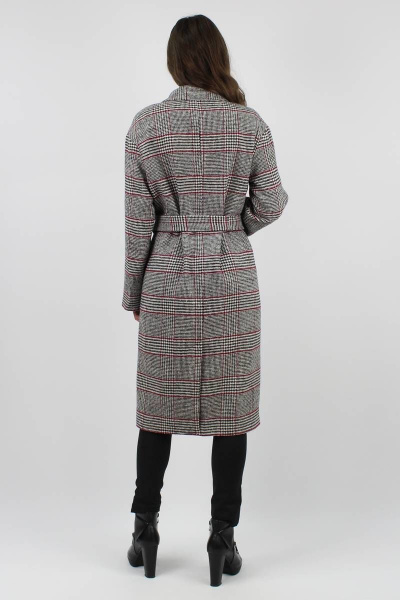 Демисезонное пальто из пальтовой ткани серое VLADOR 500516 серый - фото 3