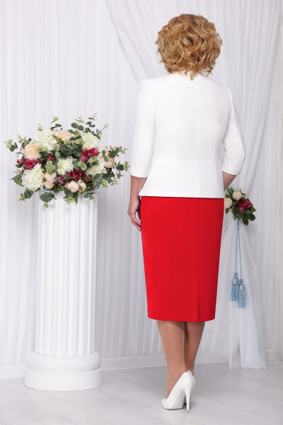 Жакет, юбка Ninele 2108 красный - фото 2