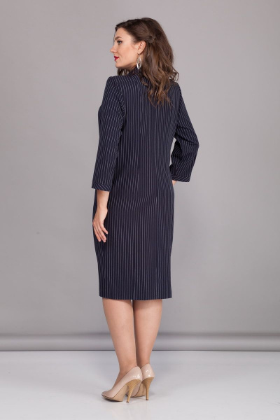 Платье БАГРЯНИЦА 5002 тёмно-синий - фото 4