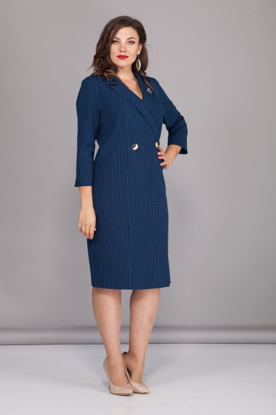 Платье БАГРЯНИЦА 5002 ярко-синий - фото 1