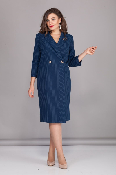 Платье БАГРЯНИЦА 5002 ярко-синий - фото 2