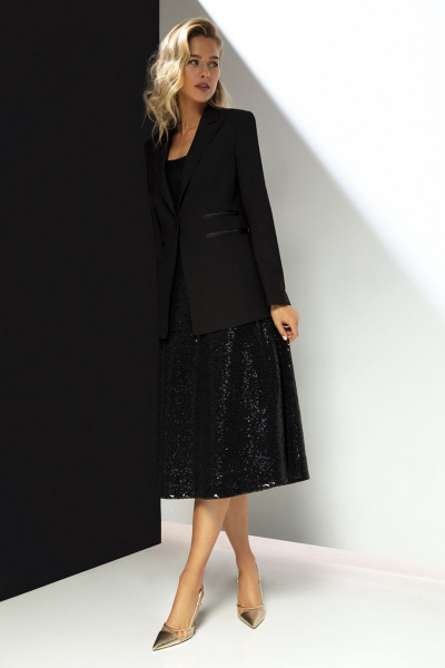 Платье LaVeLa L10071 черный - фото 3