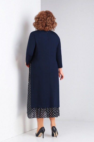 Платье Милора-стиль 758 темно-синий - фото 2