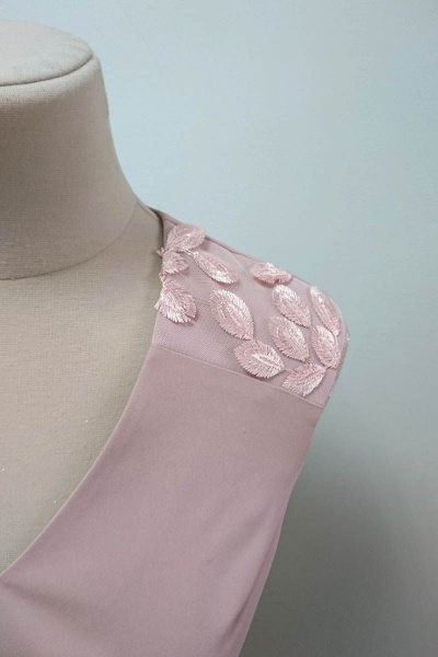 Платье футляр без рукава с кружевной отделкой S. Veles 3-132 - фото 6