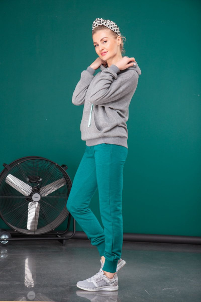 Демисезонный спортивный костюм из хлопкового футера HIT 3068 - фото 1