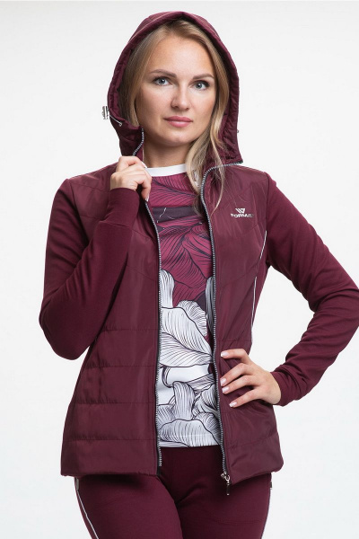 Брюки, джемпер, жакет FORMAT 11242 гранат - фото 2