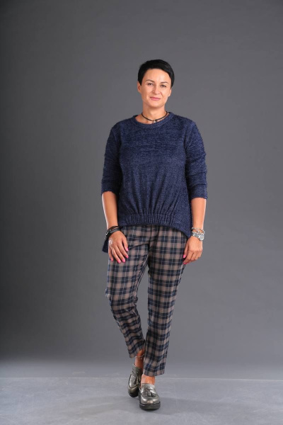 Брюки, джемпер ZigzagStyle 291 синий - фото 2