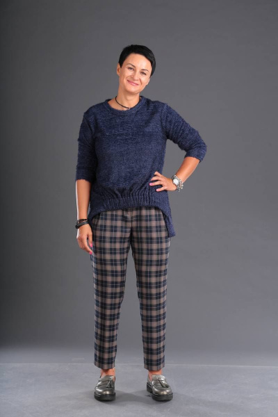 Брюки, джемпер ZigzagStyle 291 синий - фото 1