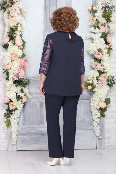 Блуза, брюки Ninele 2231 темно-синий - фото 2