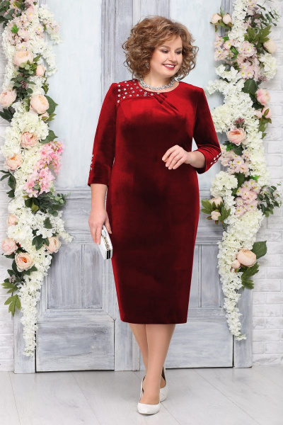 Платье Ninele 5757 красный - фото 1