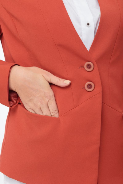 Жакет Anelli 248 терракот - фото 3