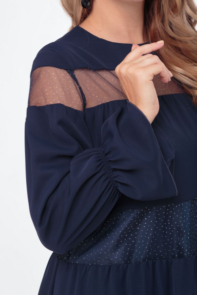 Платье Anelli 789 синий - фото 3