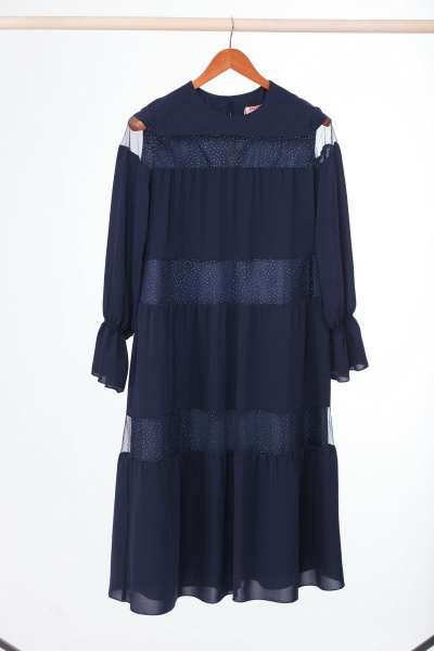 Платье Anelli 789 синий - фото 6