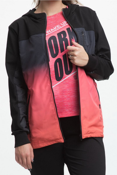 Брюки, джемпер, жакет FORMAT 11301 черно-розовый - фото 4