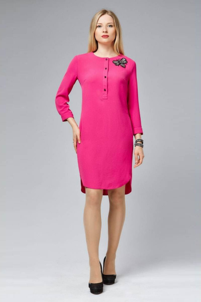 Платье Arisha 1158 фуксия - фото 1