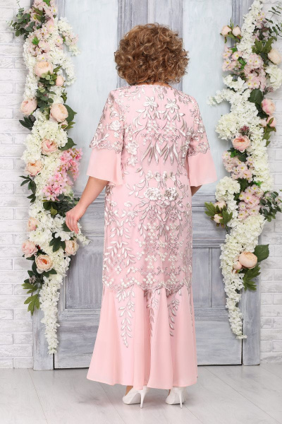 Платье Ninele 5747 пудра - фото 2