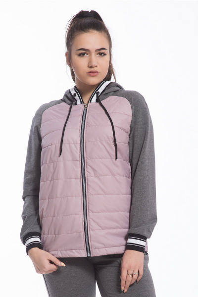 Брюки, джемпер, жакет FORMAT 11372 серо-розовый/антрацит - фото 3