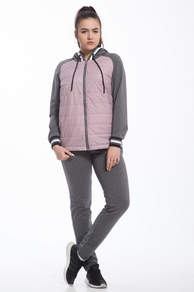 Брюки, джемпер, жакет FORMAT 11372 серо-розовый/антрацит - фото 4