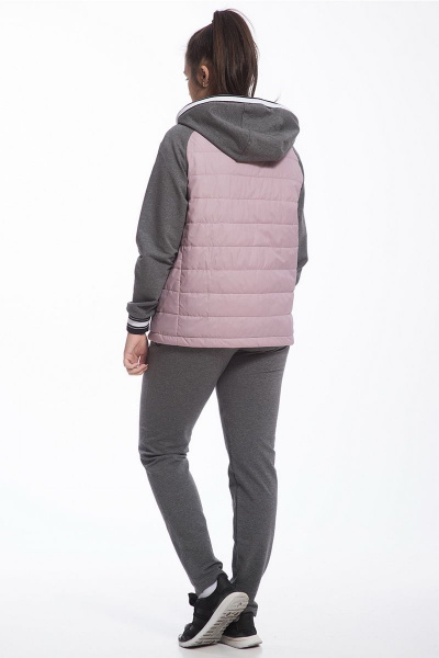 Брюки, джемпер, жакет FORMAT 11372 серо-розовый/антрацит - фото 6