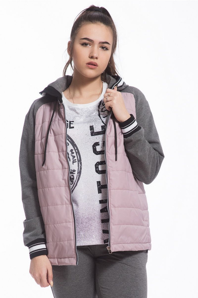 Брюки, джемпер, жакет FORMAT 11372 серо-розовый/антрацит - фото 7