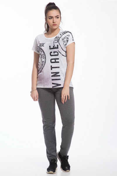 Брюки, джемпер, жакет FORMAT 11372 серо-розовый/антрацит - фото 10